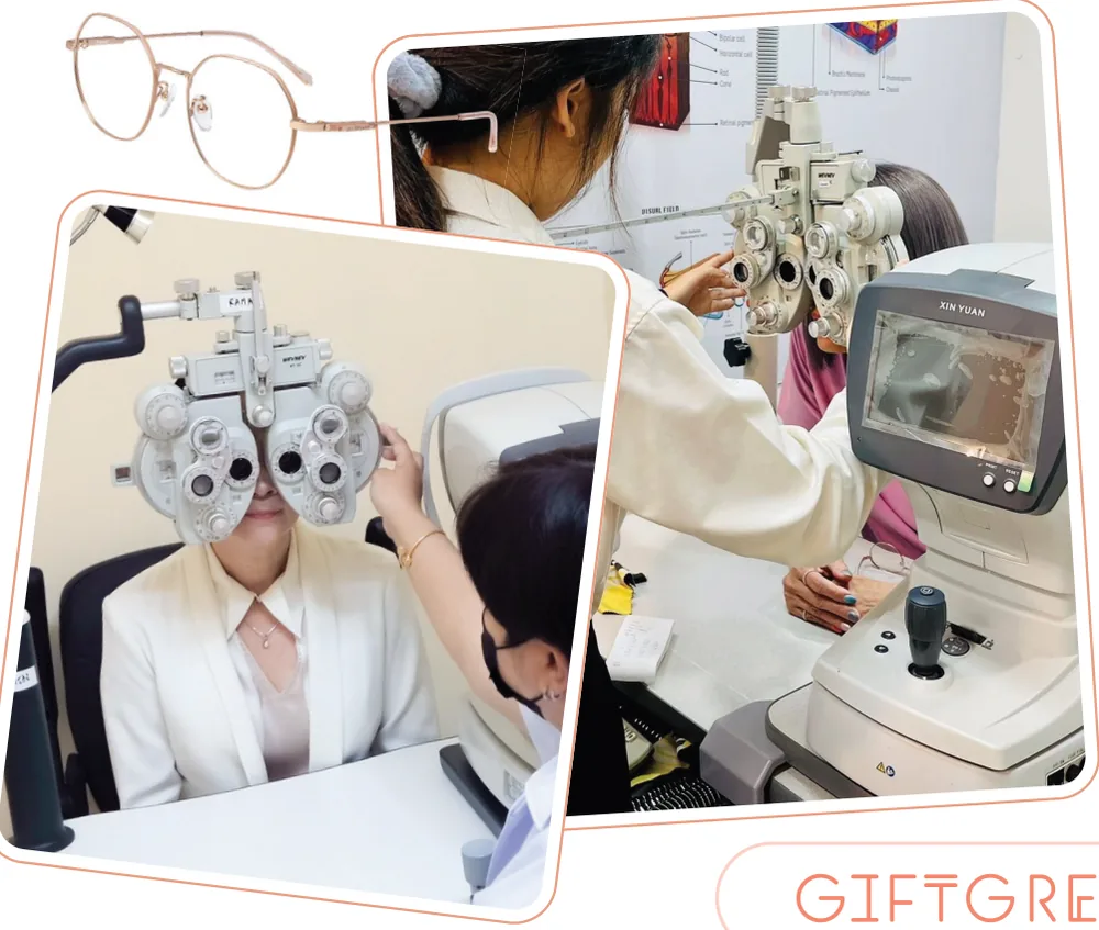 บริการวัดสายตาที่ร้านแว่นตา GIFTGREATS
