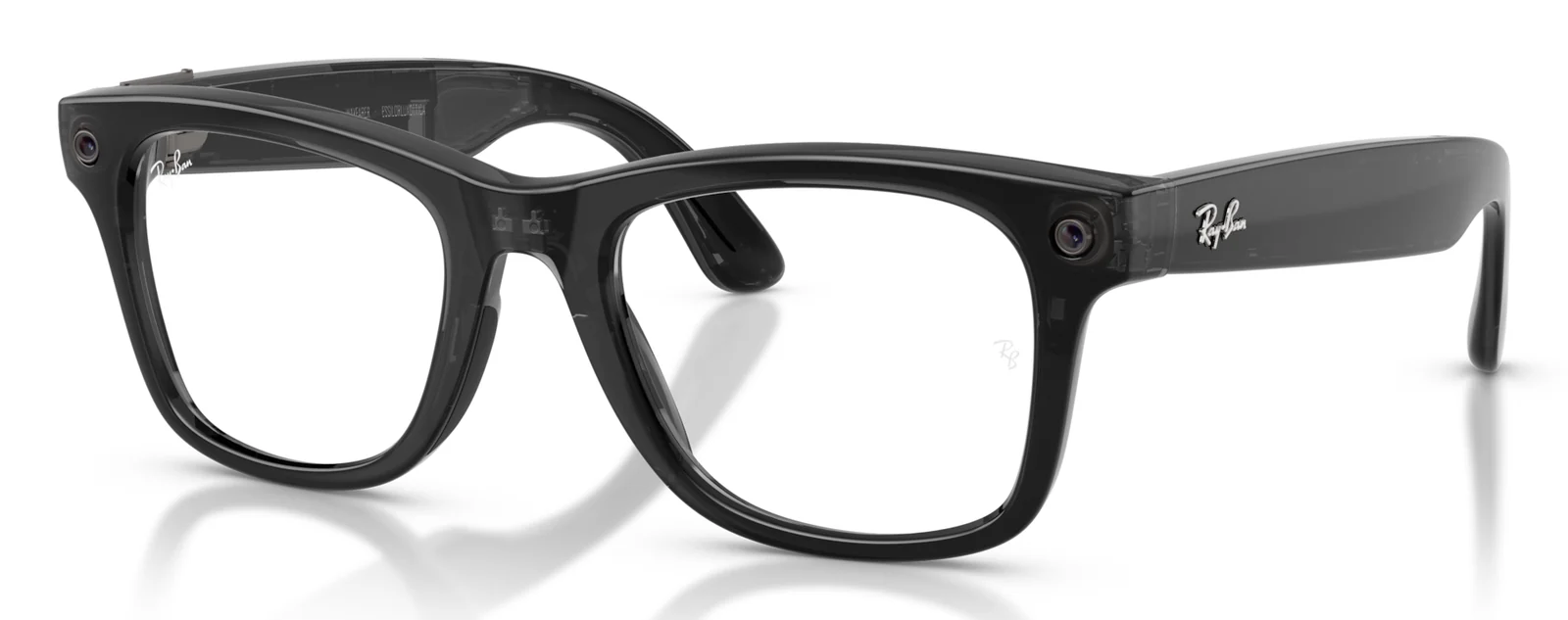 RAY-BAN META WAYFARER RW4011V สีดำโปร่งใส (8526) มุมเฉียง