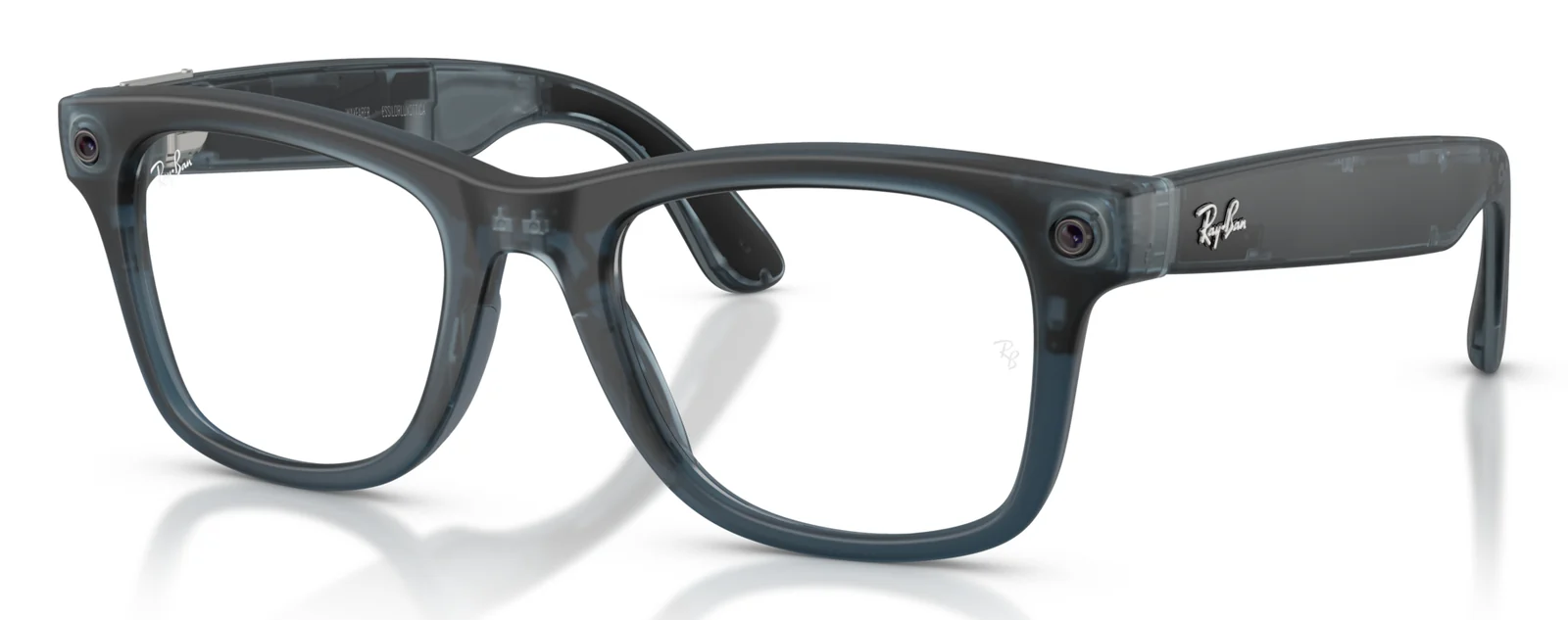 RAY-BAN META WAYFARER RW4011V สีสีโอเชียนบลูโปร่งใส (8555) มุมเฉียง
