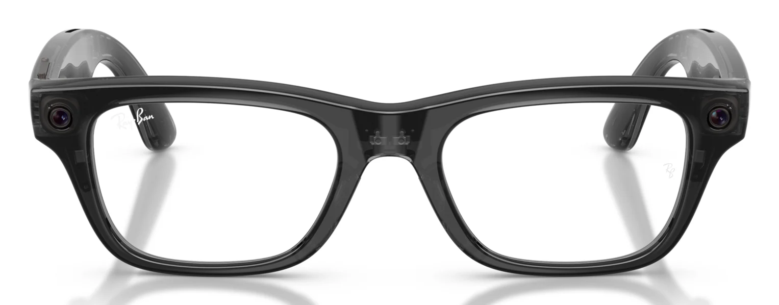 RAY-BAN META BLAYZER OPTICS RW7001 สีดำโปร่งใส (8526) มุมหน้าตรง