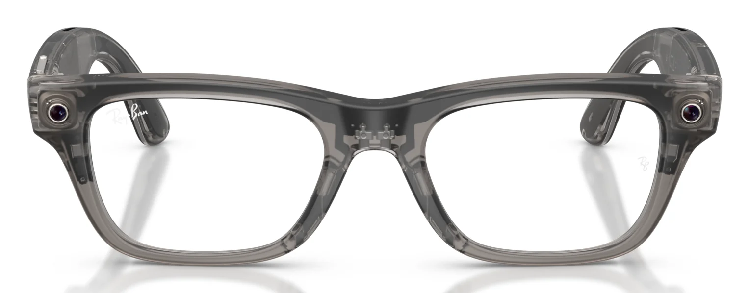RAY-BAN META BLAYZER OPTICS RW7001 สีสีเทาน้ำแข็งโปร่งใส (8529) มุมหน้าตรง