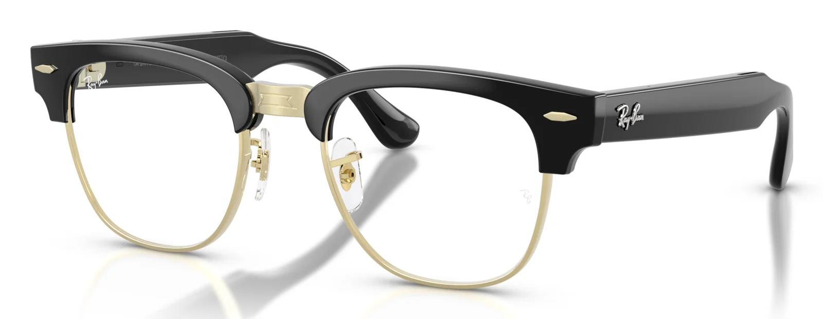 RAY-BAN META CLUBMASTER RW7004 สีดำ (601/1M) มุมเฉียง