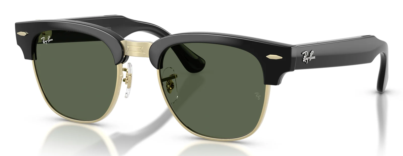 RAY-BAN META CLUBMASTER RW7004 สีดำ (601/71) มุมเฉียง