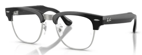 RAY-BAN META CLUBMASTER RW7004V สีดำ (2000) มุมเฉียง