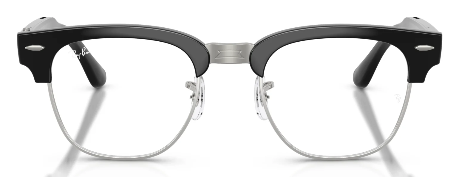 RAY-BAN META CLUBMASTER RW7004V สีดำ (2000) มุมหน้าตรง