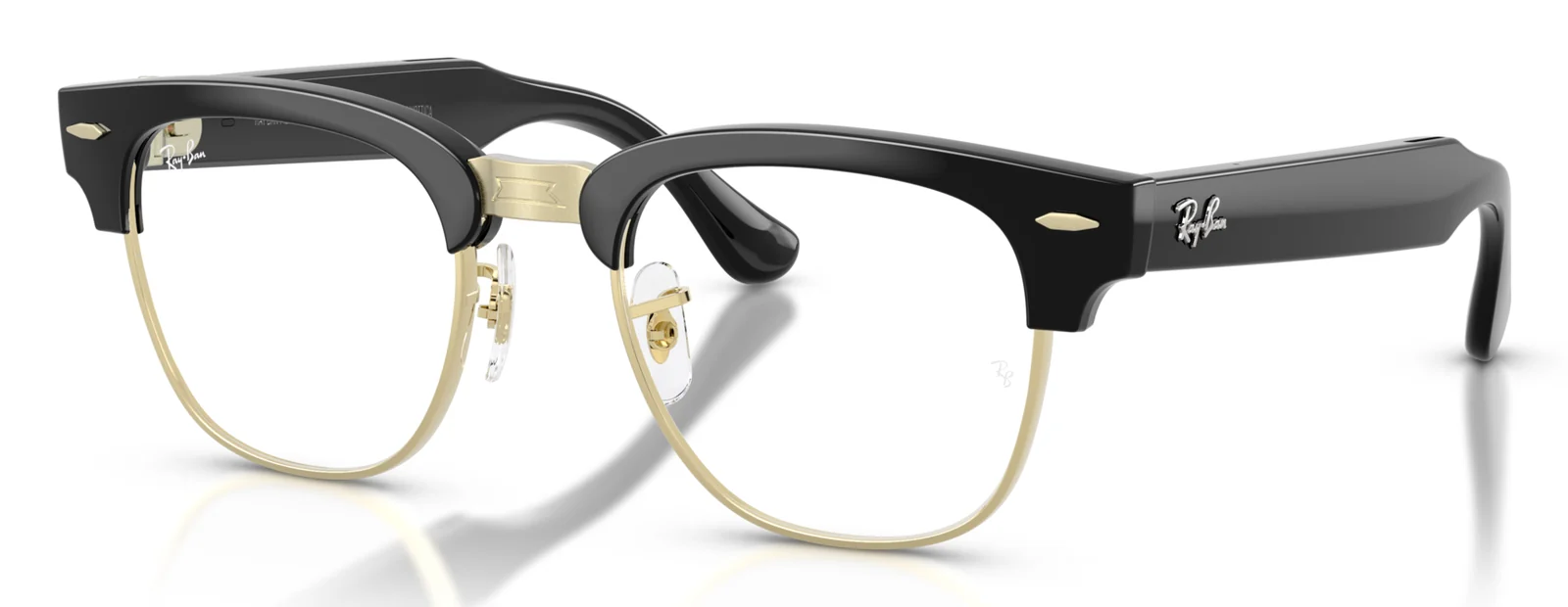 RAY-BAN META CLUBMASTER RW7004V สีดำ (5784) มุมเฉียง