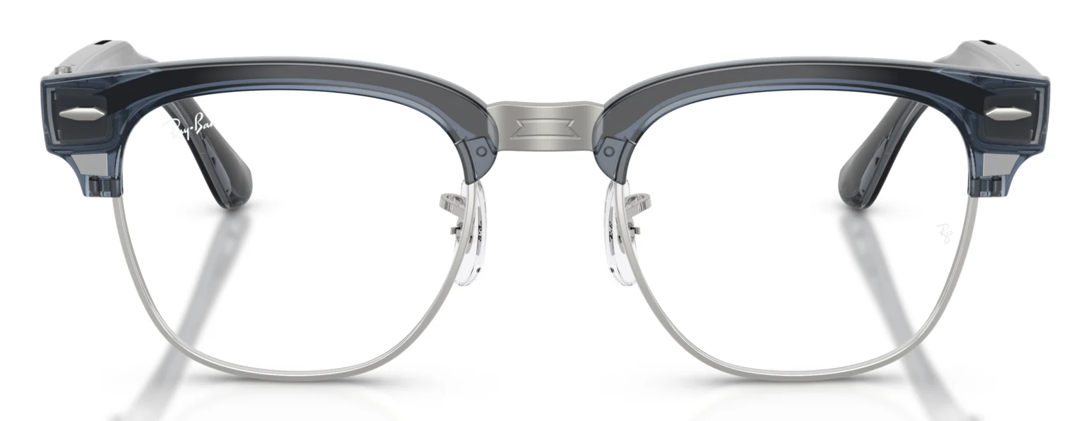RAY-BAN META CLUBMASTER RW7004V สีสีฟ้าโปร่งใส (8547) มุมหน้าตรง