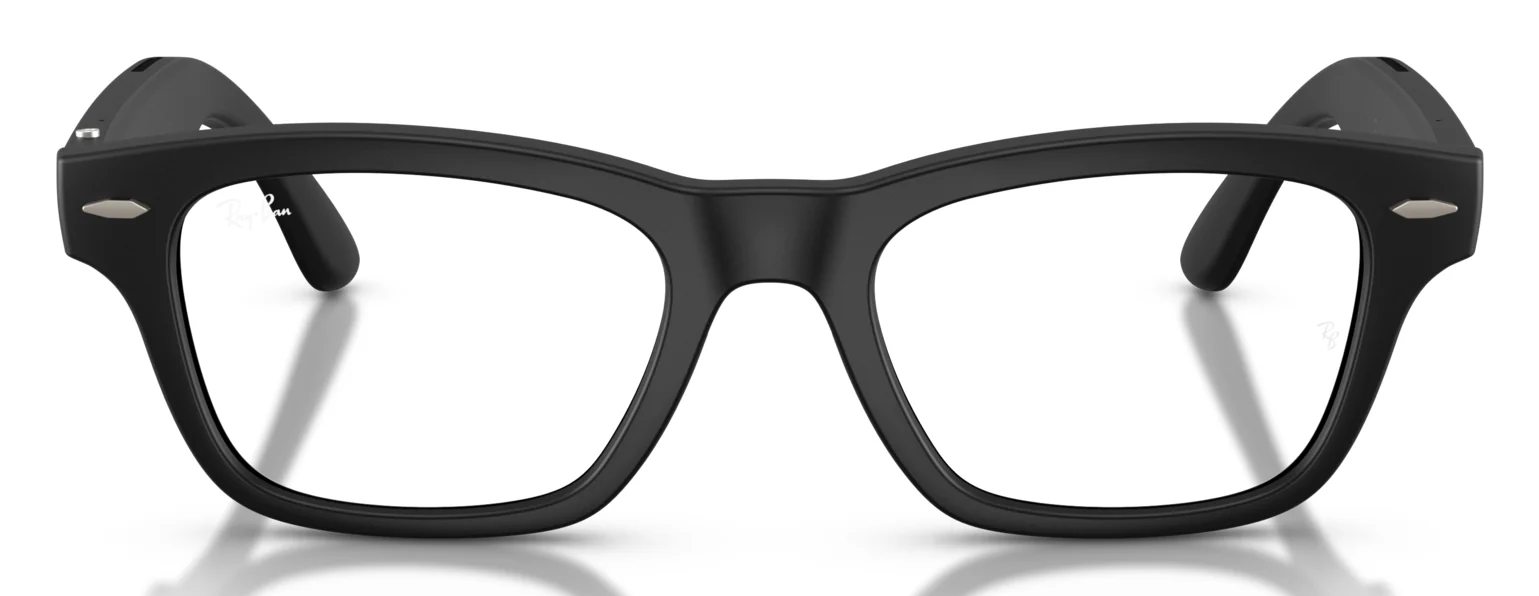 RAY-BAN META BURBANK RW7005V สีสีดำทึบ (2077) มุมหน้าตรง