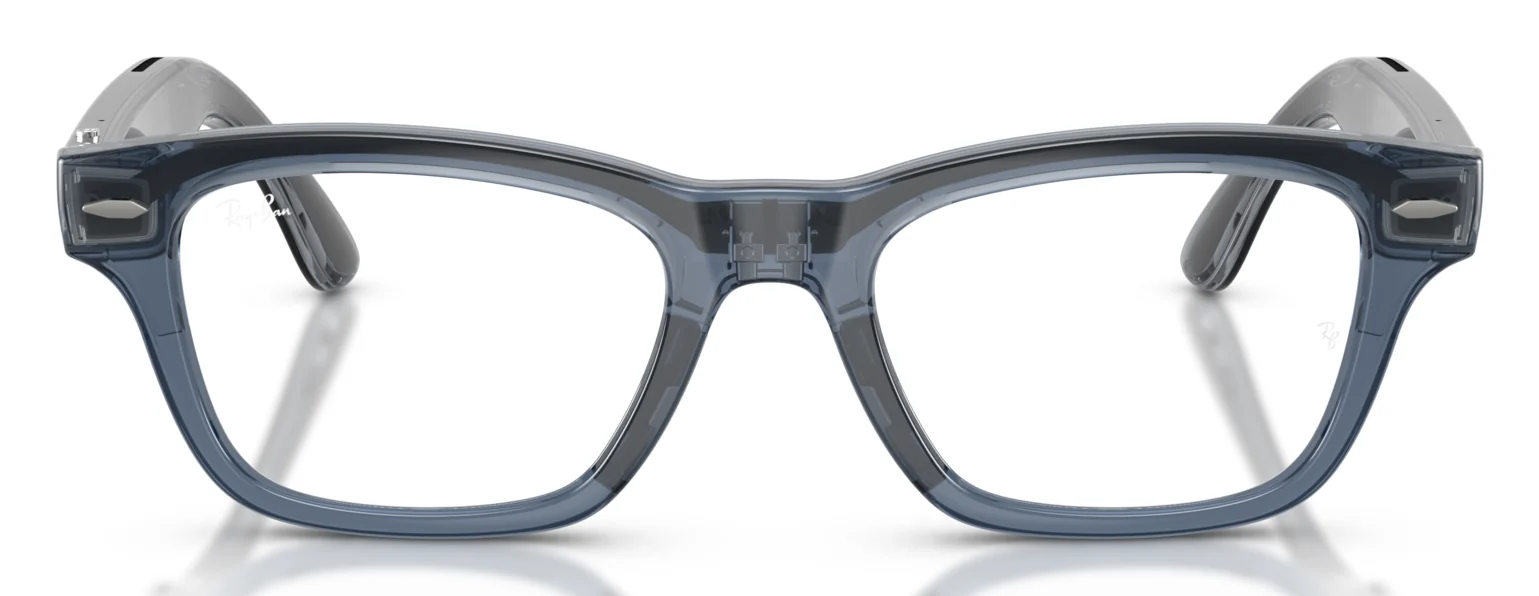 RAY-BAN META BURBANK RW7005V สีน้ำเงินโปร่งใส (8547) มุมหน้าตรง